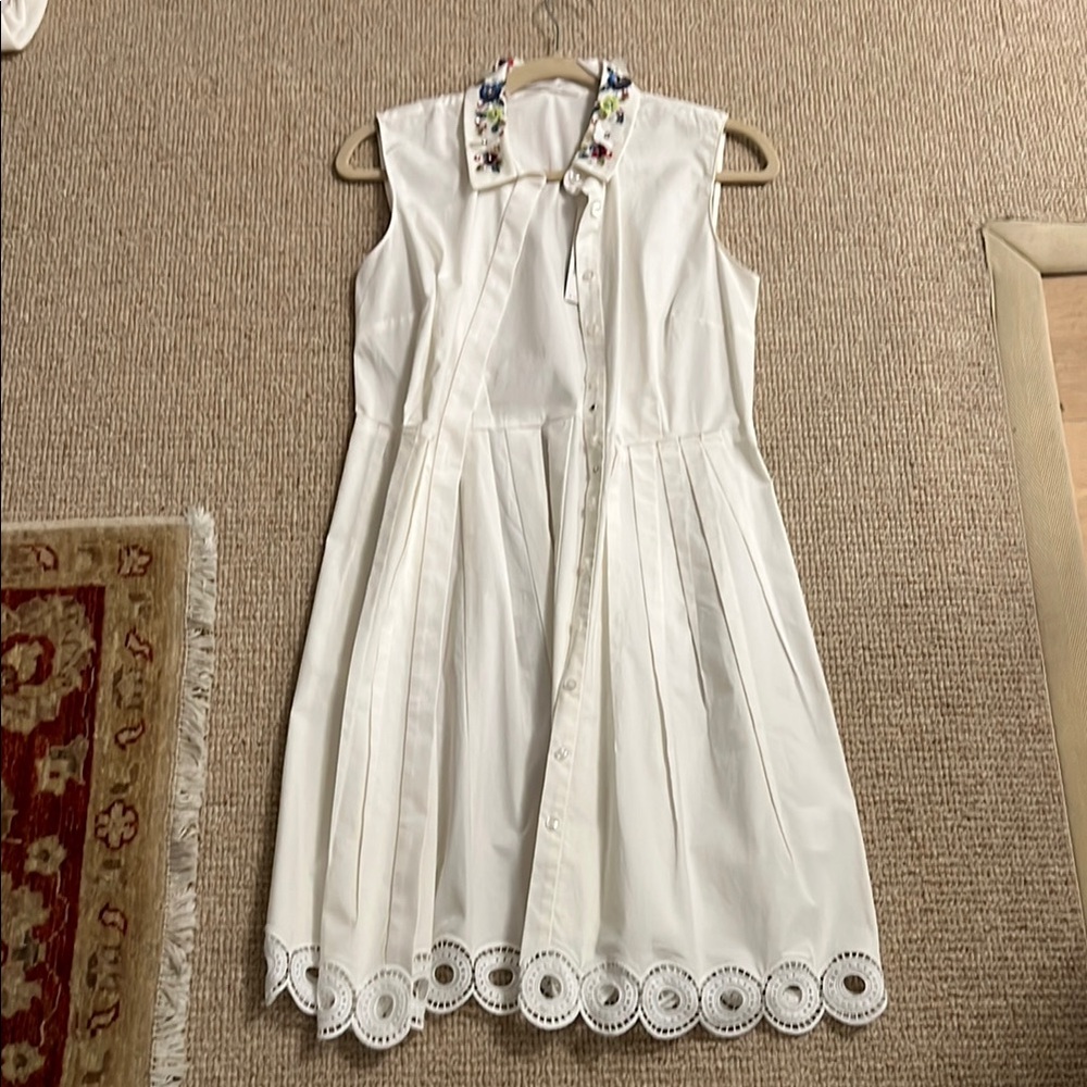 White Embroidered Dress